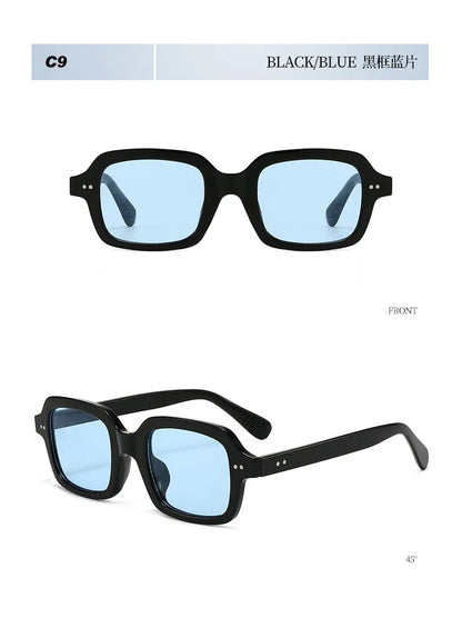 Fashionable Rice Nail Square Sunglasses High-End Casual Simple Sunglasses Versatile Ins Internet Celebrity Sunglasses Women DUHE