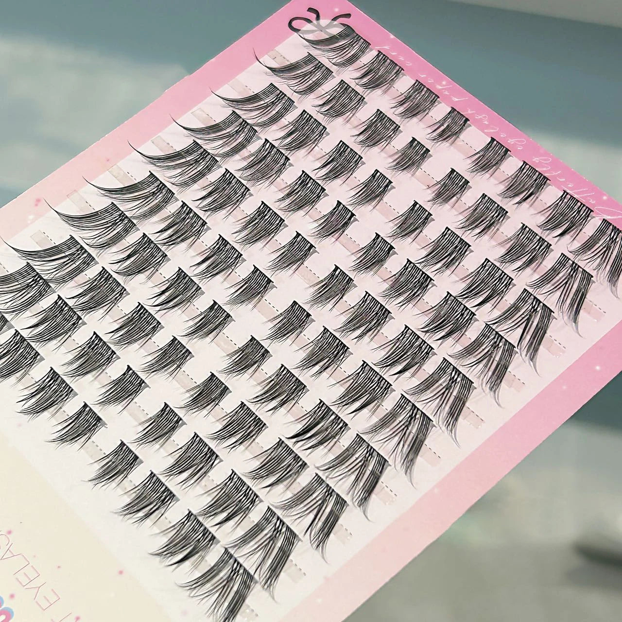 Cat Style Glue Free False Eyelashes Single Cluster Lightweight Eyelashes Self Adhesive No Glue Lashes Segmented Natural Eyelashe