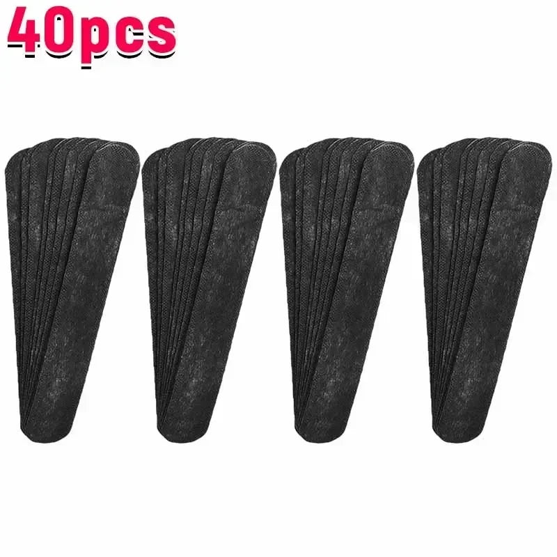 40PCS Hat Sweat Absorber Stickers Summer Cap Liner Bands Sweatband Visor Hats Size Reducer Adhesive Sweat Absorbing Strips Pads