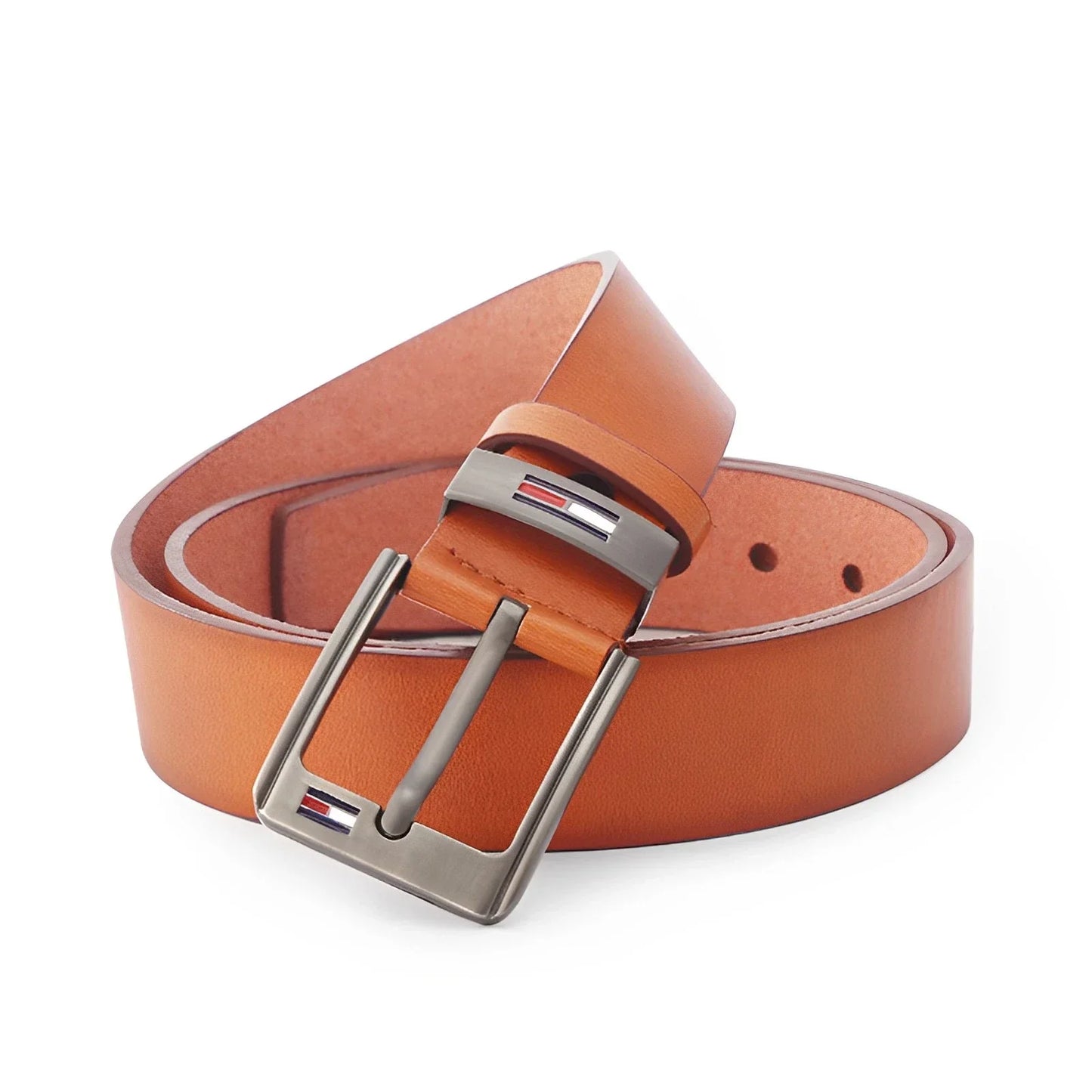 Men's Luxury PU Leather Belt - Designer Alloy Pin Buckle, High Quality Waistband for Jeans & Casual Wear, Fashion Waist Strap
