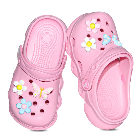 Cute Garden Clogs for Girls, Summer Soft Sole Comfortable Breathable Casual Beach Shoes with Unique Decorations, Customized Matc