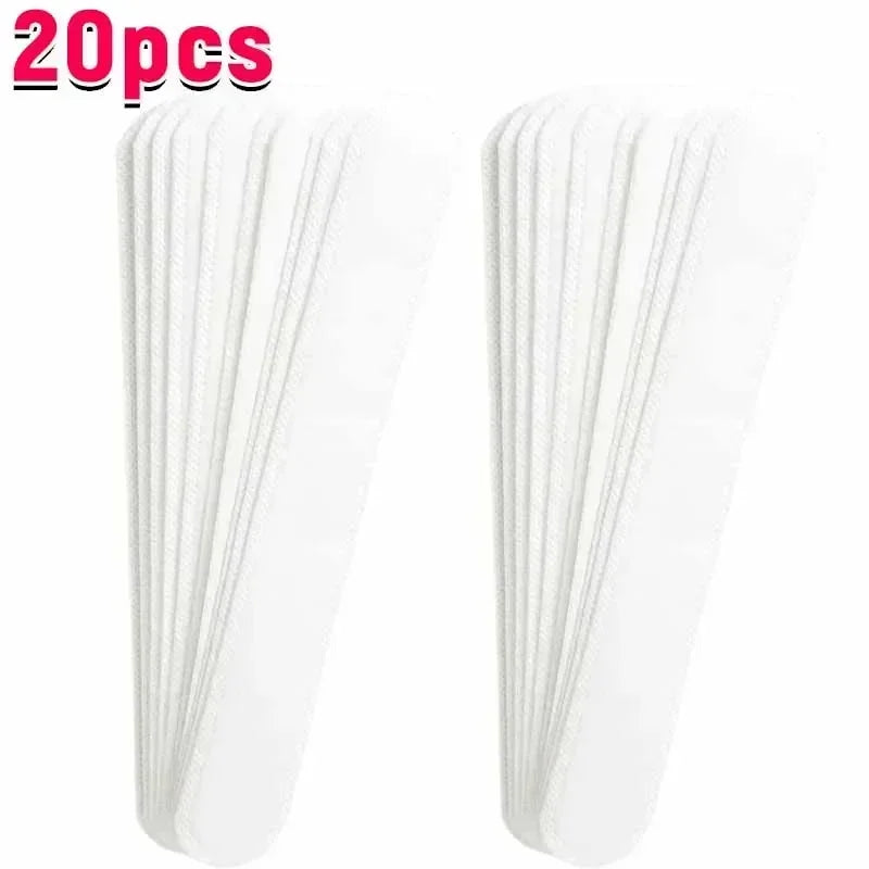 40PCS Hat Sweat Absorber Stickers Summer Cap Liner Bands Sweatband Visor Hats Size Reducer Adhesive Sweat Absorbing Strips Pads