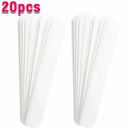 40PCS Hat Sweat Absorber Stickers Summer Cap Liner Bands Sweatband Visor Hats Size Reducer Adhesive Sweat Absorbing Strips Pads