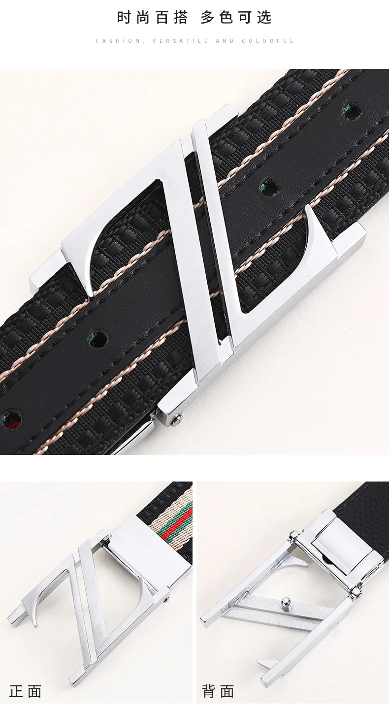 Luxury-sleek designer style G-shaped canvas belt for fashionable and durable high-quality jeans. Men's and women's casual leathe