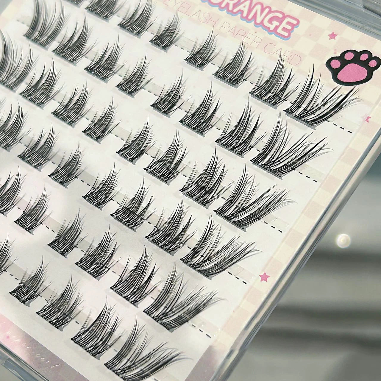 Cat Style Glue Free False Eyelashes Single Cluster Lightweight Eyelashes Self Adhesive No Glue Lashes Segmented Natural Eyelashe