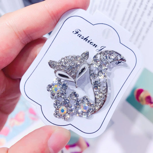 Ladies Brooch Women's Simple Fashion Fox Corsage Sweater Coat Accessories Brooch For Women Animal Party Wedding Brooches Pins