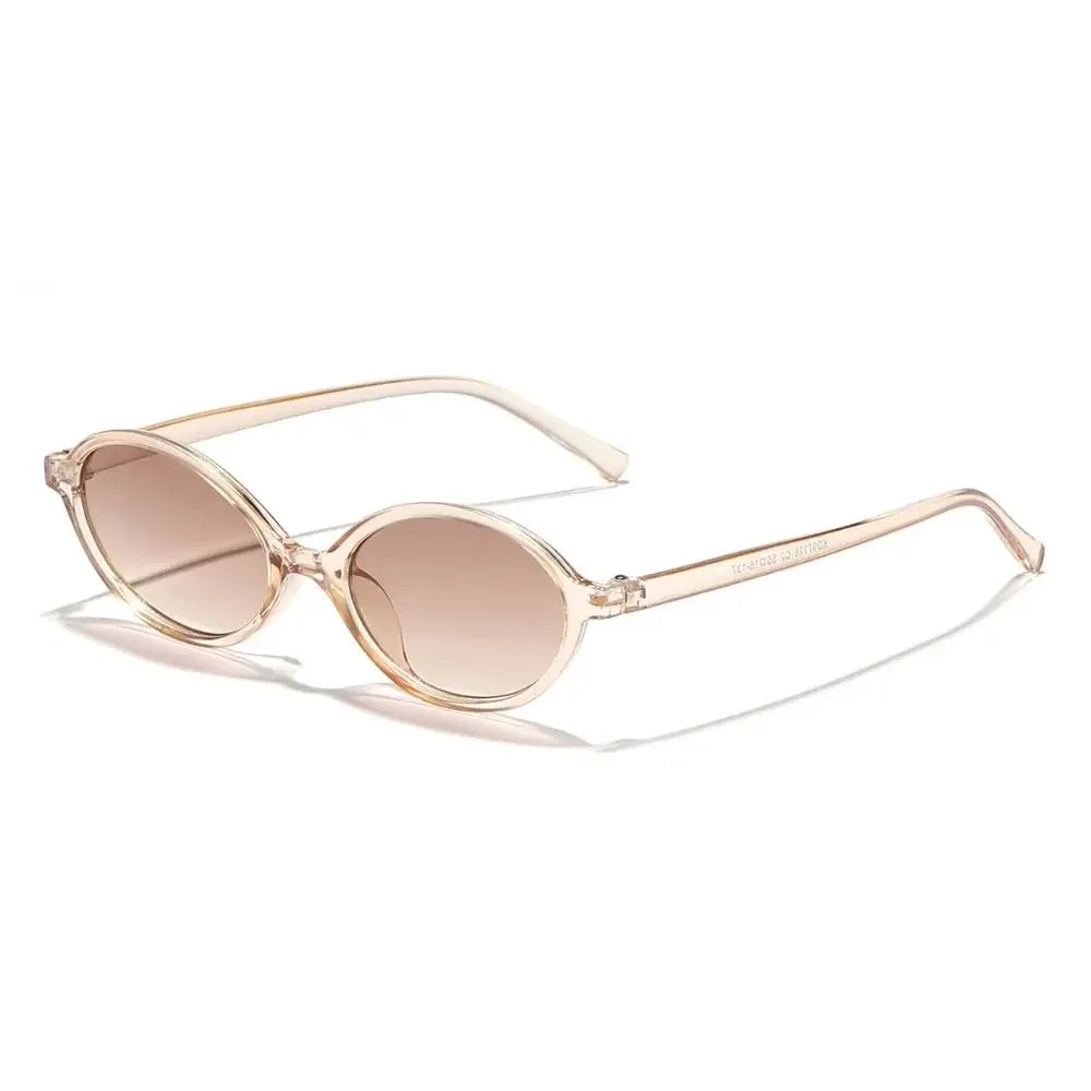 Sexy Small Oval Leopard Sunglasses Women Lovely Ins No Makeup Plain Glasses Frame Men Eyewear Cute Decorative Computer Glasses