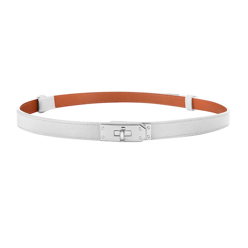 Luxury Brand Leather Belt for Women Designer Alloy Buckle Waist Strap Female Jeans Trouser Dress Waistband