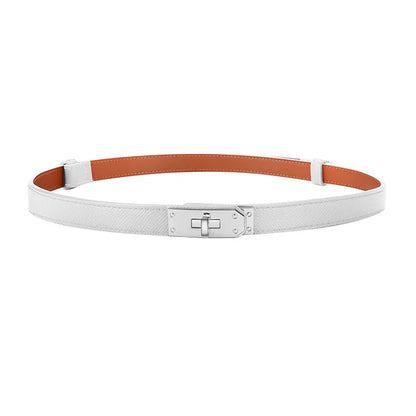 Luxury Brand Leather Belt for Women Designer Alloy Buckle Waist Strap Female Jeans Trouser Dress Waistband