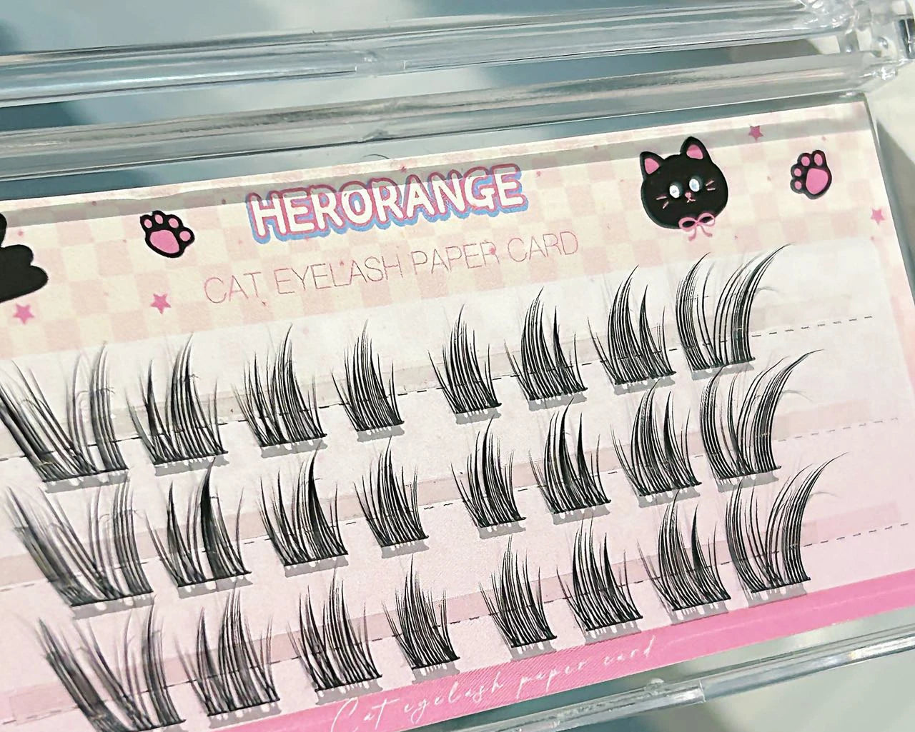 Cat Style Glue Free False Eyelashes Single Cluster Lightweight Eyelashes Self Adhesive No Glue Lashes Segmented Natural Eyelashe