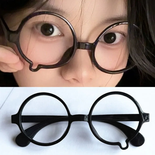 Y2K Anime Crying Glasses Dripping Tears Black Frame Unisex Retro Kawaii Fashion Eyewear Halloween Cosplay Cute Accessories Gift