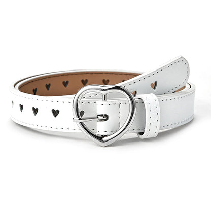 Pentagram Eye Rivet Belt Goth Style Double Pin Buckle Man/woman Fashion Casual Punk Style Pu Leather Waistband For Jeans Y2KBelt