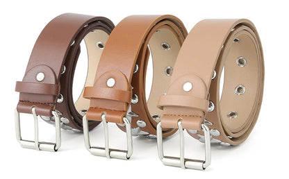 Silver Star Rivet Belt Unisex Fashion Trendy All-Match Jeans Accessories Girdle Hip Hop Punk Y2k Girls Black Pu Waistband