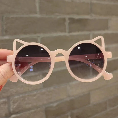 Girls Boys Cute Animal Cartoon Ears Sunglasses Outdoor Sun Protection Children Lovely Vintage Sunglasses Protection Classic Kids