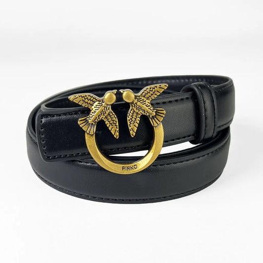 Pinko Women's Belt Luxury Minimalist Pearl Fashionable Accessory for Daily Commuting And Dating Vintage Condition