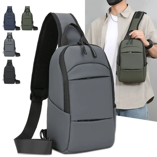 Waterproof Chest Bag Men Large Capacity Phone Bags Male Messenger Sling Pouch Short Trip Strap Pack Multifunction Fanny Packs