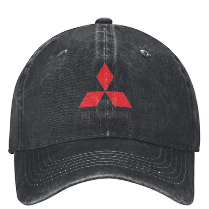 Mitsubishis Logo Heavy Industries Baseball Cap Japan Men Fashion Unisex Truck Driver's Father's Sun Hat