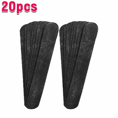 40PCS Hat Sweat Absorber Stickers Summer Cap Liner Bands Sweatband Visor Hats Size Reducer Adhesive Sweat Absorbing Strips Pads