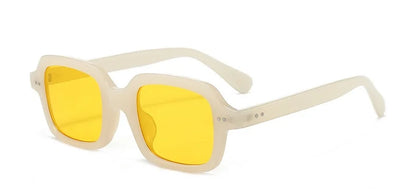 Fashionable Rice Nail Square Sunglasses High-End Casual Simple Sunglasses Versatile Ins Internet Celebrity Sunglasses Women DUHE