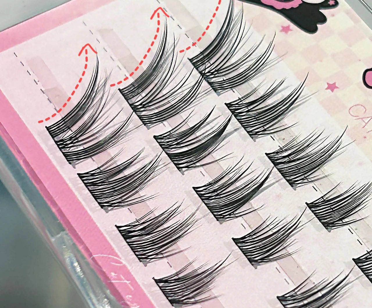 Cat Style Glue Free False Eyelashes Single Cluster Lightweight Eyelashes Self Adhesive No Glue Lashes Segmented Natural Eyelashe