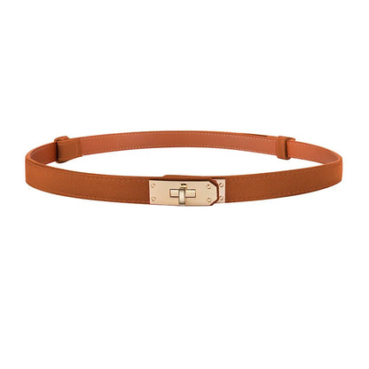 Luxury Brand Leather Belt for Women Designer Alloy Buckle Waist Strap Female Jeans Trouser Dress Waistband