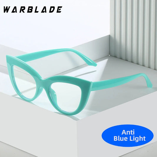 Women's Cat Eye Glasses Frame Fashion Anti Blue Light Transparent Eyeglasses Retro Optical Clear Lens Spectacle Eyeglass Female