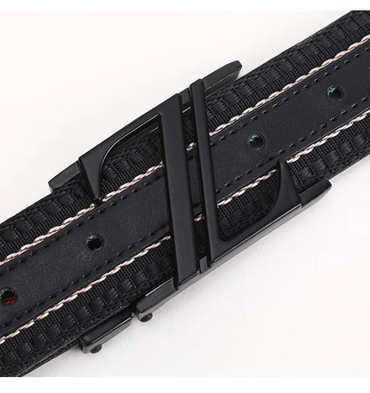 Luxury-sleek designer style G-shaped canvas belt for fashionable and durable high-quality jeans. Men's and women's casual leathe