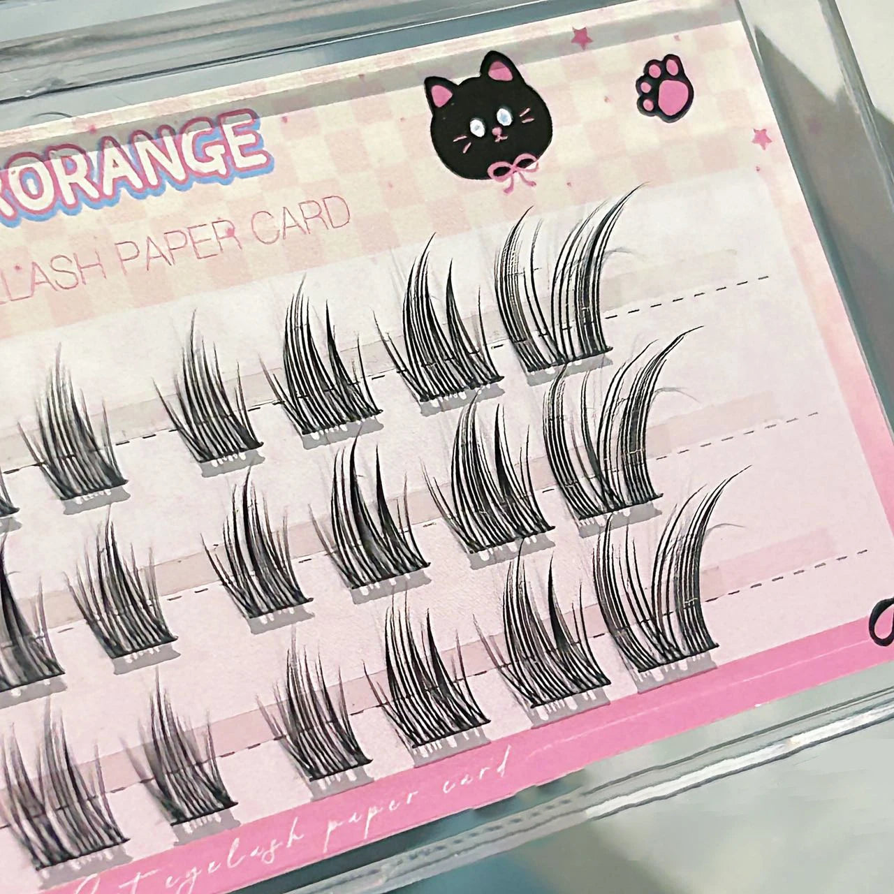 Cat Style Glue Free False Eyelashes Single Cluster Lightweight Eyelashes Self Adhesive No Glue Lashes Segmented Natural Eyelashe