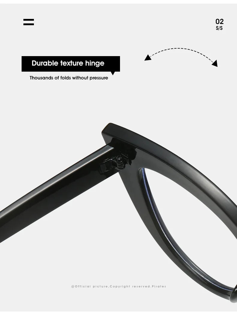 Women's Cat Eye Glasses Frame Fashion Anti Blue Light Transparent Eyeglasses Retro Optical Clear Lens Spectacle Eyeglass Female