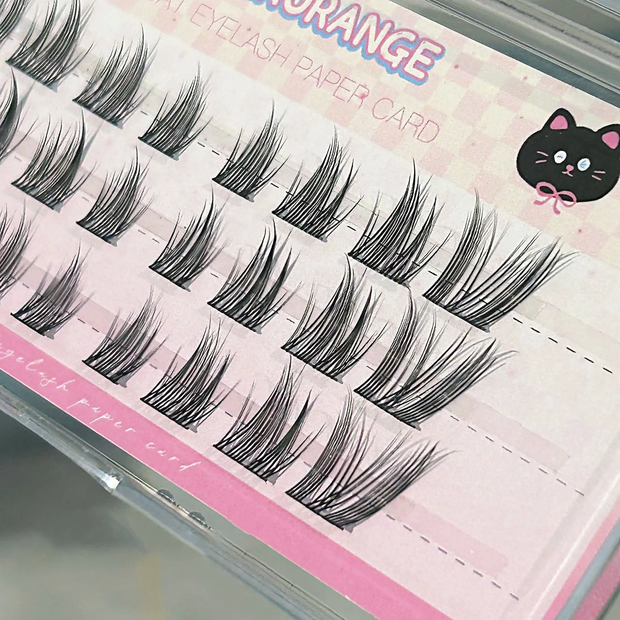 Cat Style Glue Free False Eyelashes Single Cluster Lightweight Eyelashes Self Adhesive No Glue Lashes Segmented Natural Eyelashe