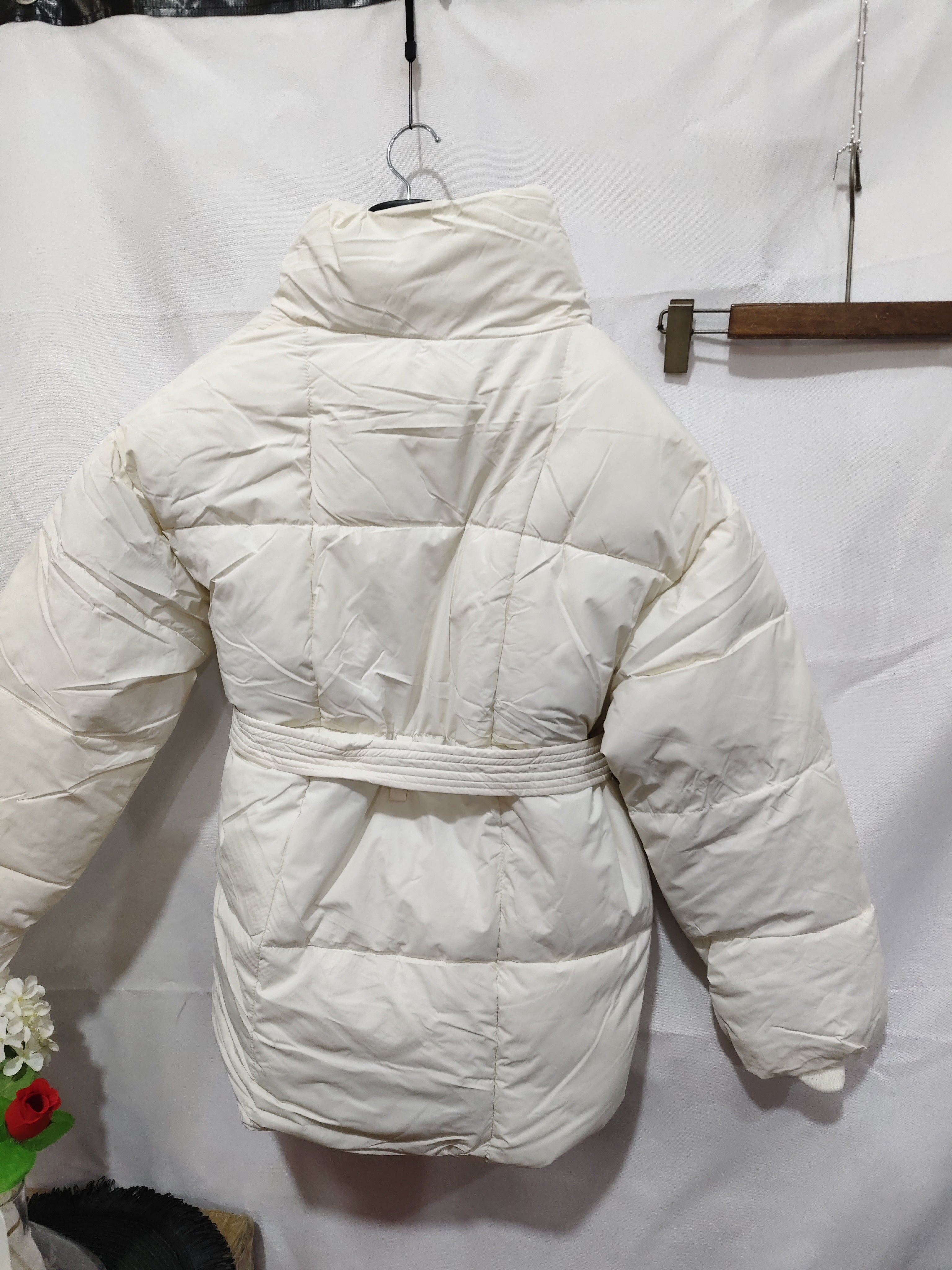 Thickened Winter Jacket with Belt