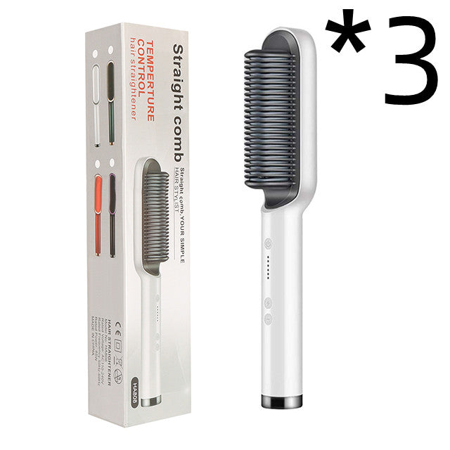 2-in-1 Hair Straightener - Hot Comb & Curling Iron