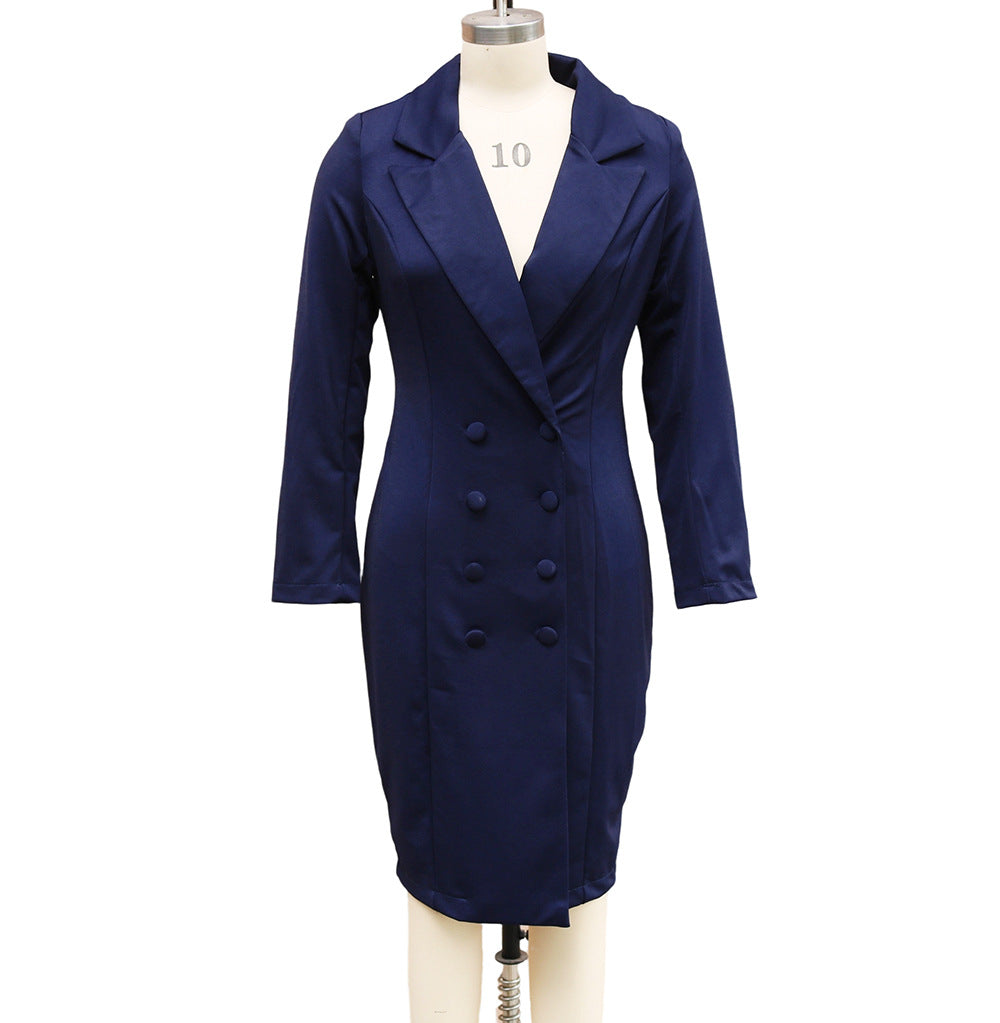 Double-Breasted Blazer Dress