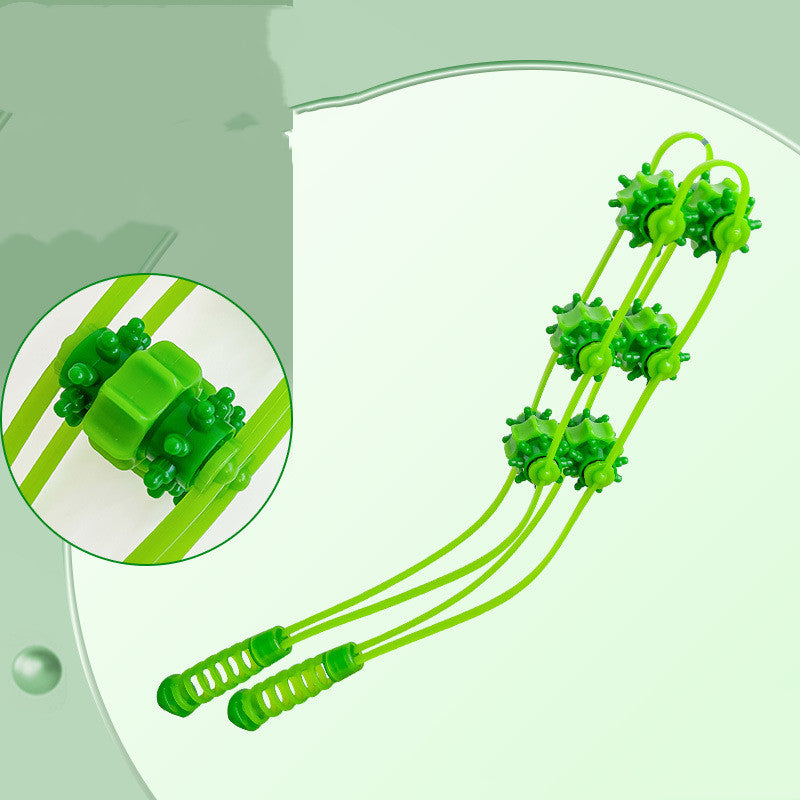 Pull Back Massage Roller - Handheld Muscle Relief Tool