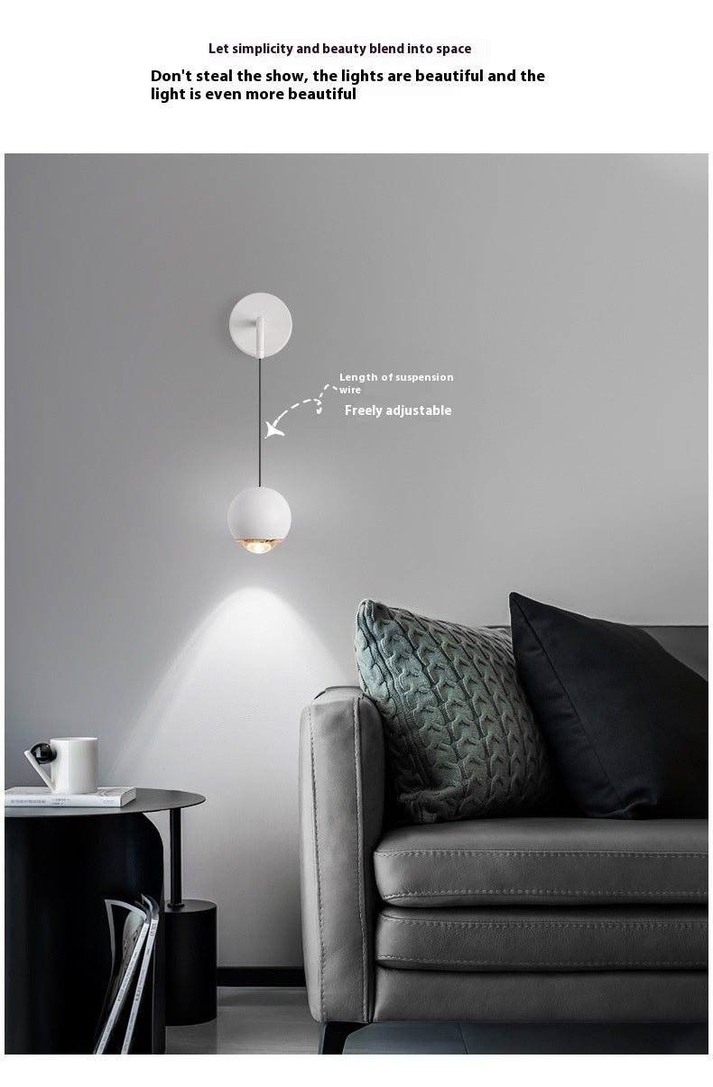 Premium Master Bedroom Hanging Line Wall Lamp