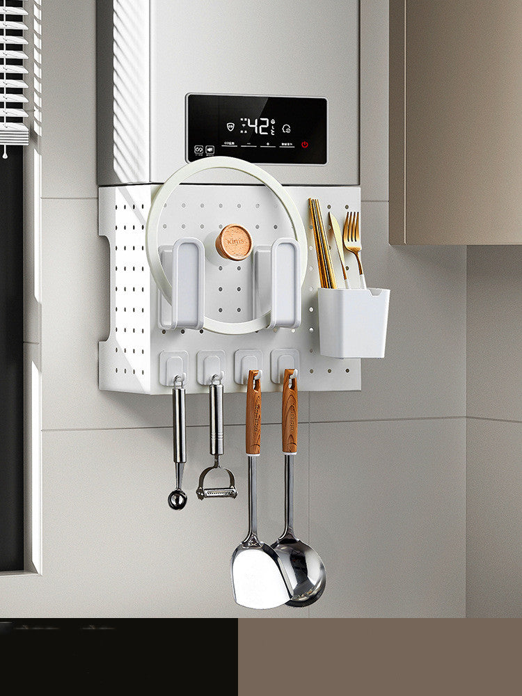 Wall-Mounted Kitchen Utensil Rack