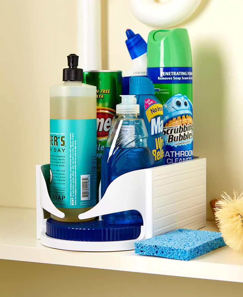 Double Rotating Storage Caddy - 360° Swivel Organizer