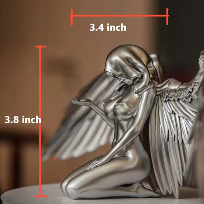 Indoor Angel Wings Resin Ornament
