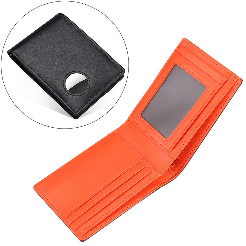 Men's Leather Tracker Wallet - Smart GPS Anti-Theft Wallet
