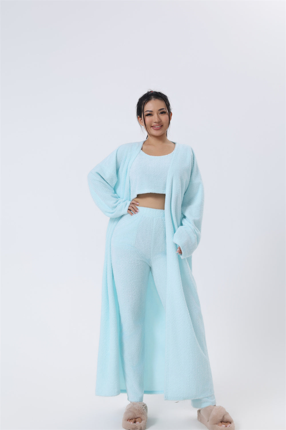 3-Piece Lounge Set - Cozy Pajama Matching Set for Women