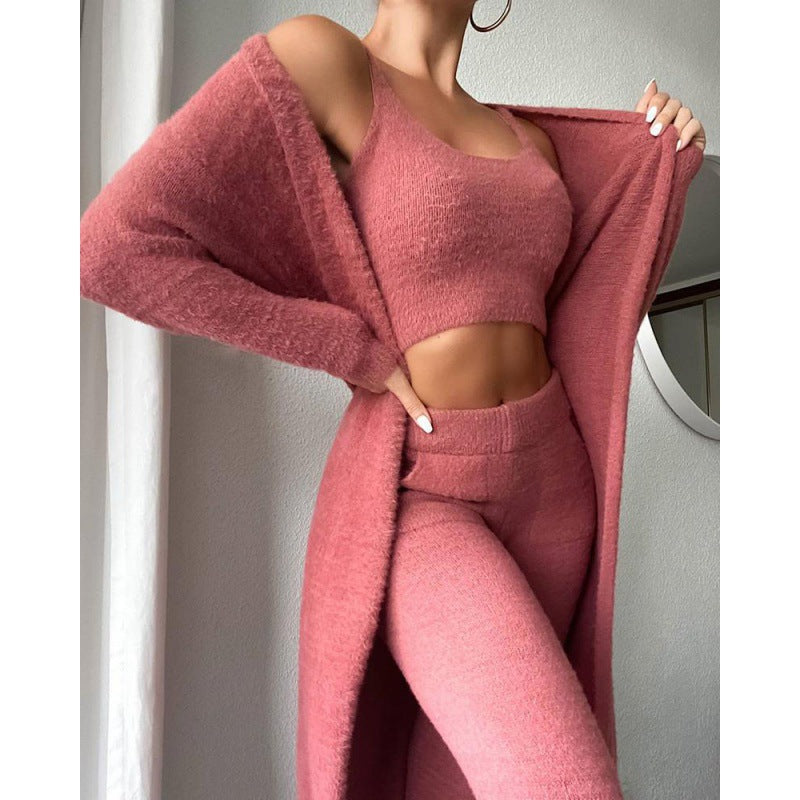3-Piece Lounge Set - Cozy Pajama Matching Set for Women
