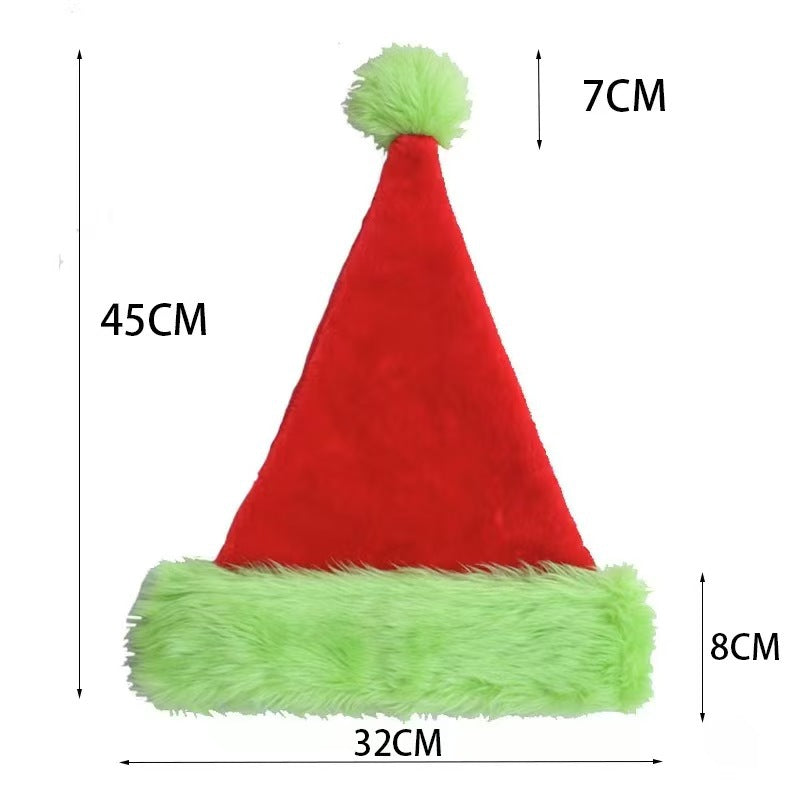 Plush Velvet Santa Hat