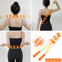 Pull Back Massage Roller - Handheld Muscle Relief Tool