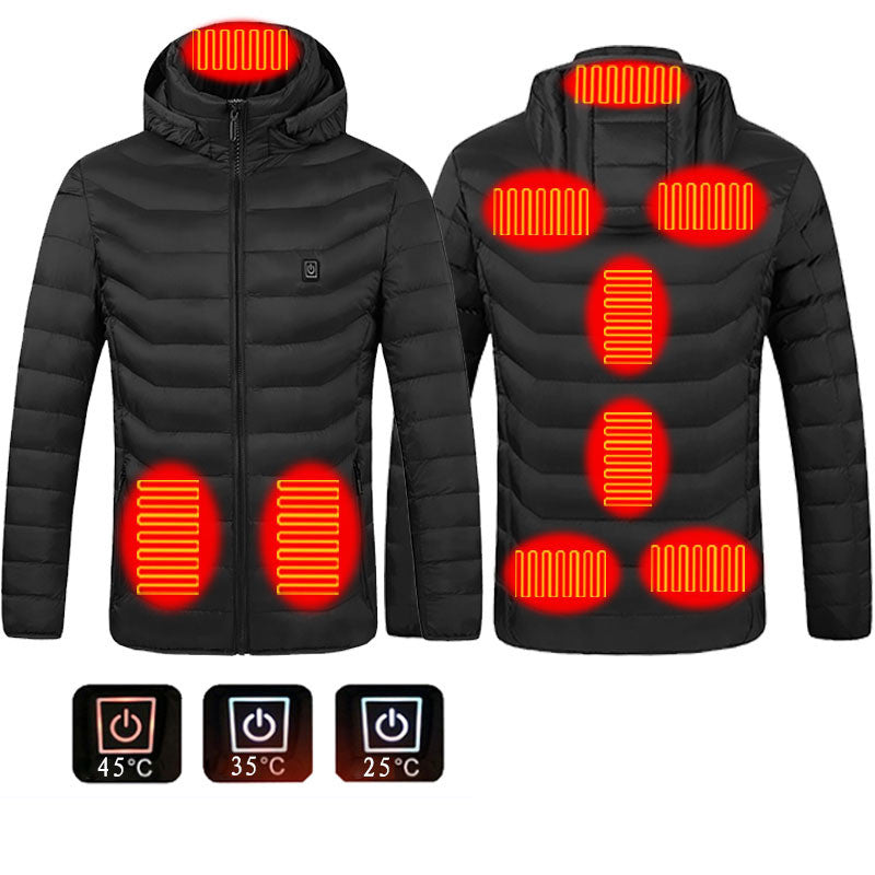 USB Heated Jacket - Electric Warming Winter Coat for Men