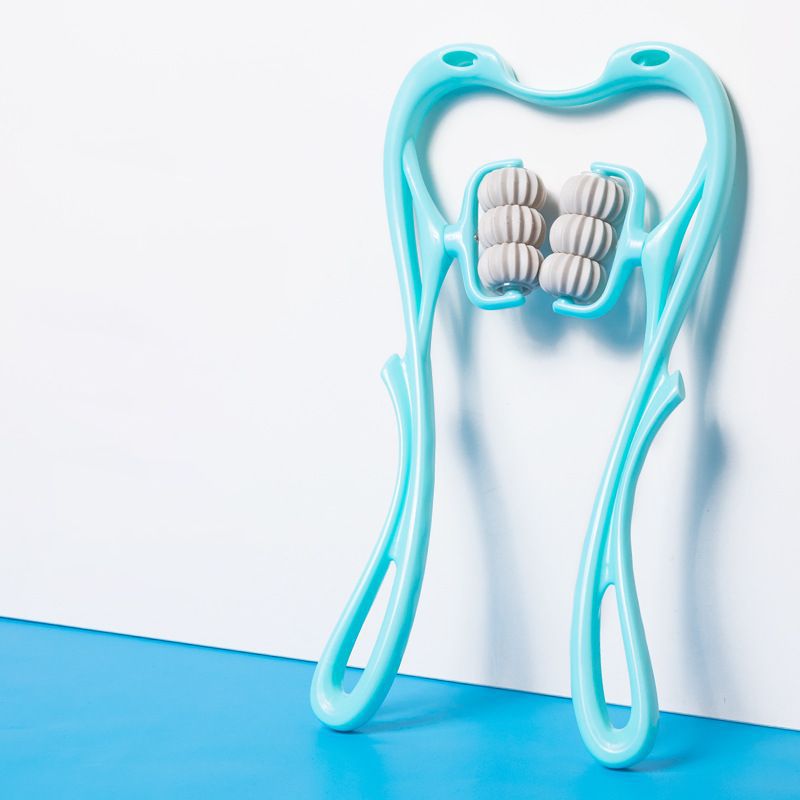 6-Wheel Neck Massager - Manual Muscle Relief Roller