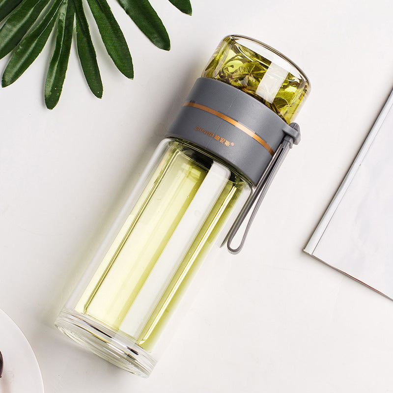 Glass Tea Infuser Water Bottle