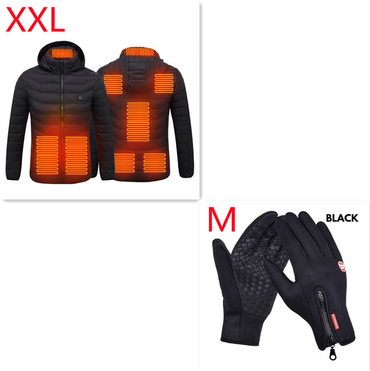 USB Heated Jacket - Electric Warming Winter Coat for Men