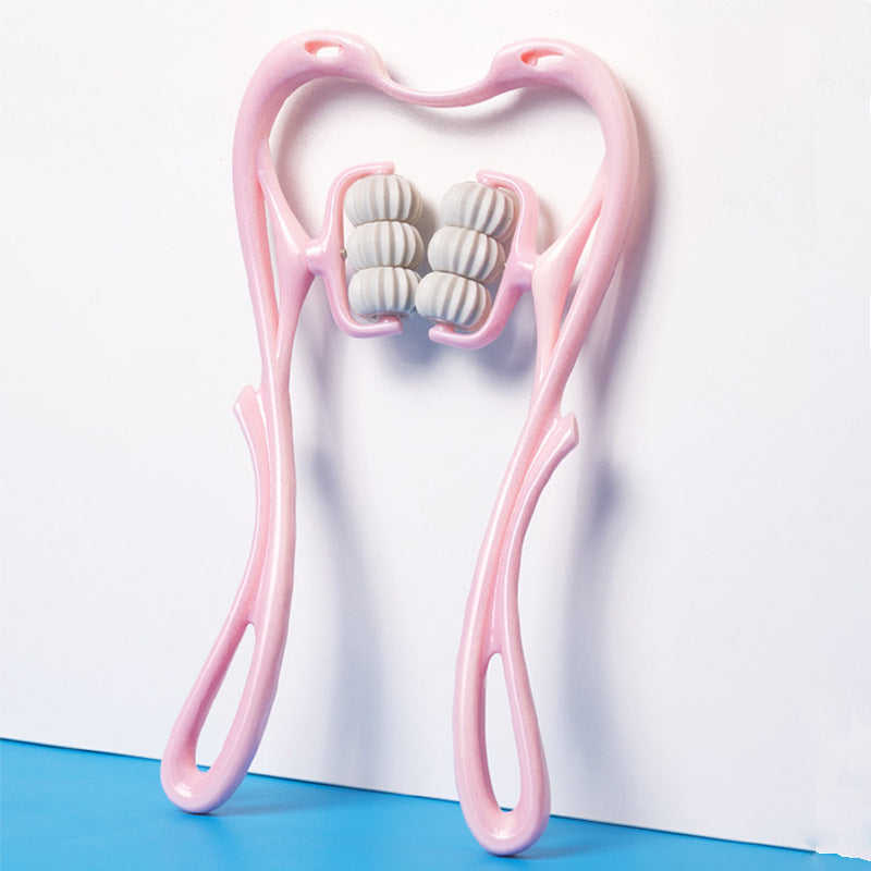 6-Wheel Neck Massager - Manual Muscle Relief Roller