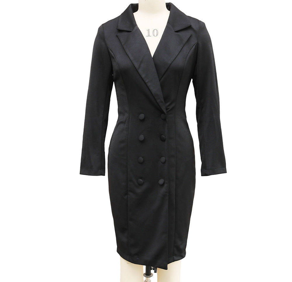Double-Breasted Blazer Dress