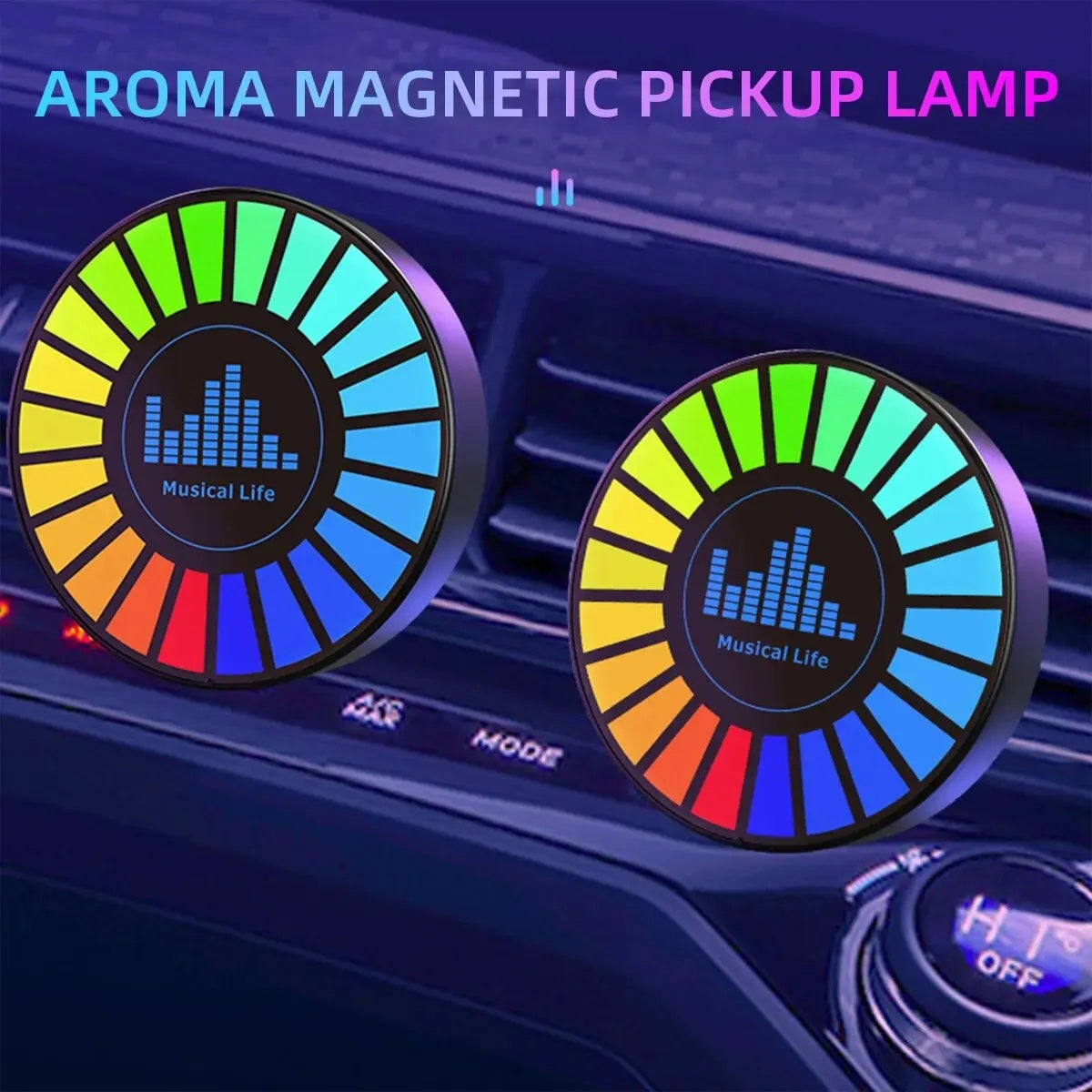 RGB Sound Control Car Light